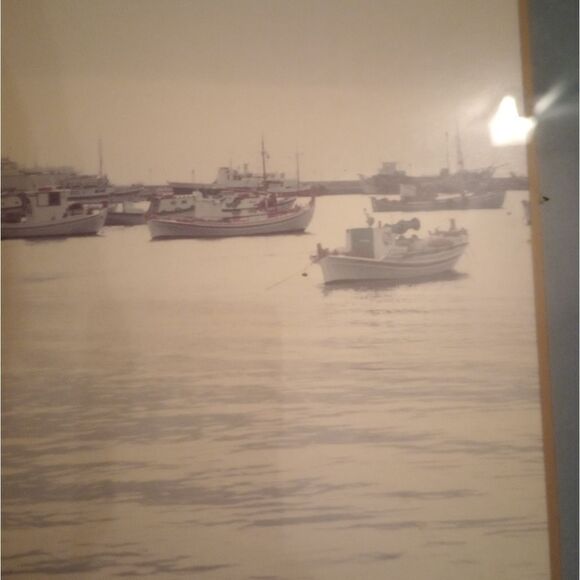 🆕🖼️Mykanos Greece Ships In a Harbour - Picture 5 of 7